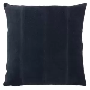 Image of Furn Jagger Geometric Design Curdory Cushion Cover (One Size) (Navy)