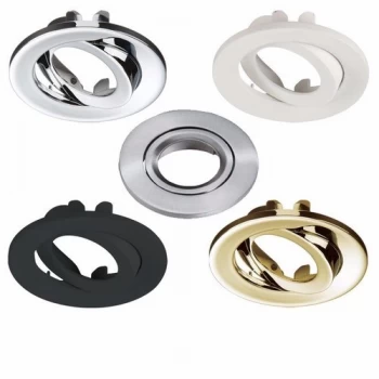 Image of KnightsBridge Traditional IP65 Round Fire Rated Bezels for Tilt ProKnight - White