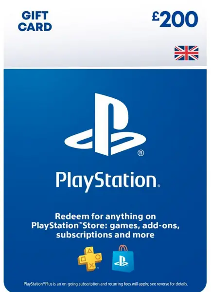 Image of Sony PlayStation Store £200 PSN Top UP Gift Card