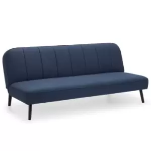 Image of Julian Bowen Miro 2 Seater Curved Back Sofabed Blue