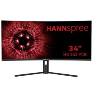 Image of Hannspree 34" HG342PCB QHD Ultra Wide Curved LED Gaming Monitor