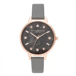 Image of Olivia Burton Celestial Ladies Grey Vegan Strap Watch