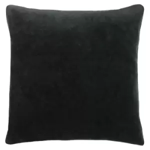 Image of Solo Velvet Cushion Black / 45 x 45cm / Polyester Filled