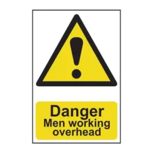 Image of Danger Men Working Overhead - PVC (200 x 300mm)