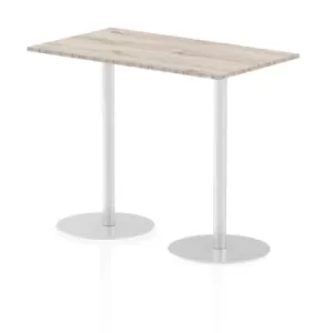 Image of Italia Poseur Table Rectangle 1400/800 Top 1145 High Grey Oak