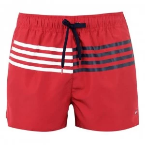 Image of Tommy Bodywear Tommy Med 4 Stripe Trunks - Red