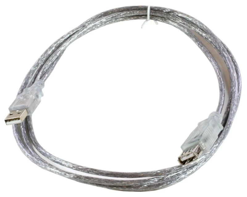 Image of Microconnect USBAAF2T USB cable USB 2.0 1.8 m USB A Transparent