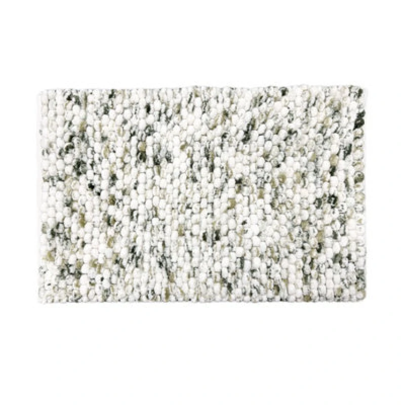 Image of Allure Bath Fashions Marl Chunky Bobble Bath Mat Non Slip - Green