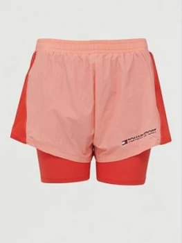 Image of Tommy Hilfiger 2-In-1 Woven Shorts - Coral