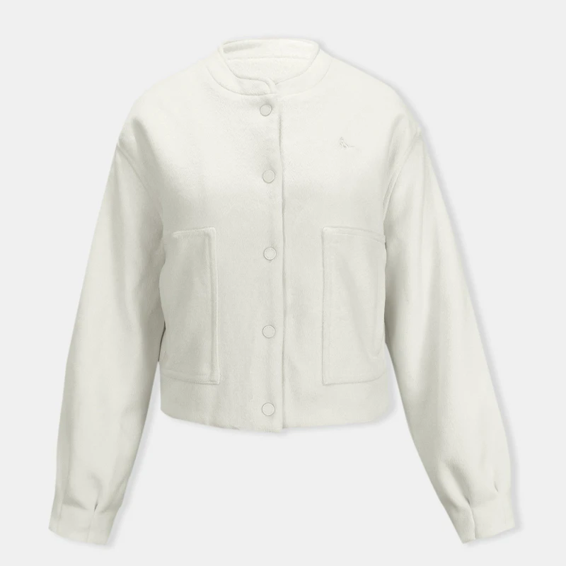 Image of Jack Wills Womens Insulated Long Sleeve Short Puffer Jacket Cream female 8 (XS)