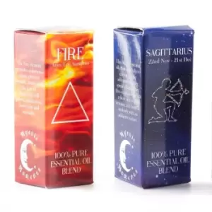 Image of Fire Element & Sagittarius Zodiac Sign Astrology Essential Oil Blend Twin Pack (2x10ml)