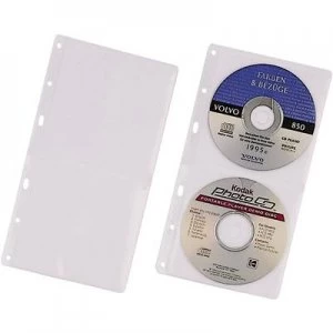 Image of Durable 2x CD box 2 CDs/DVDs/Blurays Transparent 5 pcs 520319
