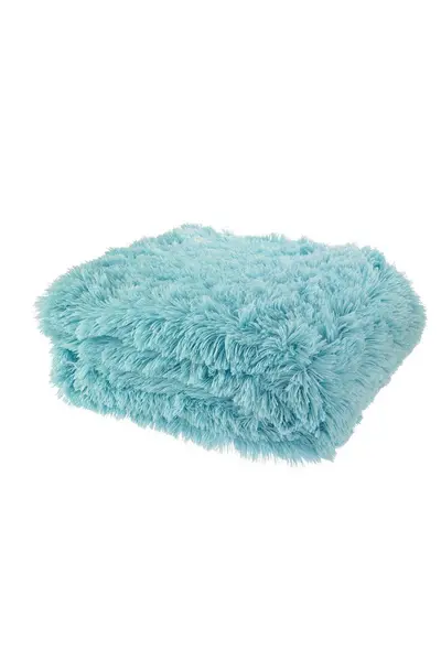 Image of Catherine Lansfield 'Cuddly' Blanket Throw Duck Egg Blue
