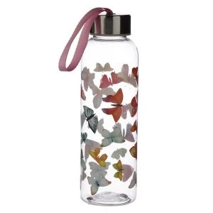 Image of Butterfly House 500ml Reusable Plastic Water Bottle with Metallic Lid