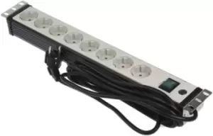 Image of brennenstuhl 3m 8 Socket Type F - German Schuko Extension Lead, 230 V