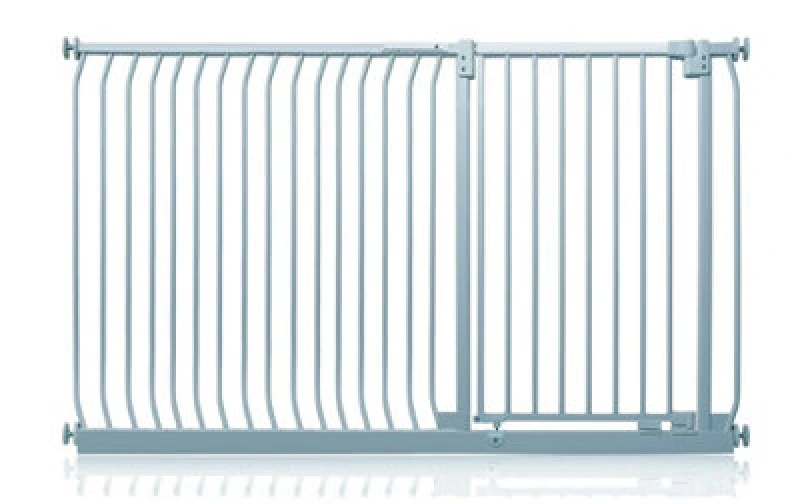 Image of Safetots Extra Tall Elite Safety Gate, 171Cm - 180Cm, Matt Grey, Extra Tall 96.8Cm In Height, Pressure Fit Stair Gate