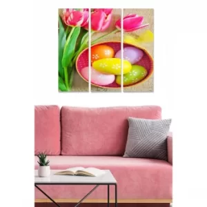 Image of MDF6641204 Multicolor Decorative MDF Painting (3 Pieces)