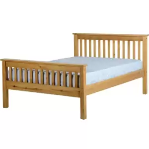 Image of Seconique Monaco Double Bed Frame in Antique Pine