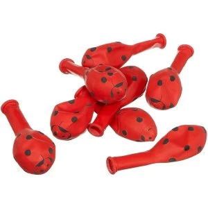Image of Ladybug Balloons Red (Pack Of 8)