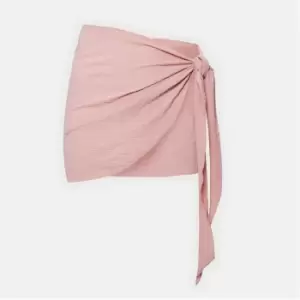Image of Missguided Plus Size Crinkle Sarong - Nude
