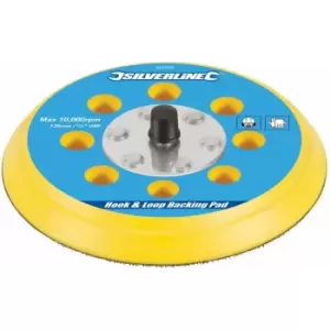Image of Silverline - Hook & Loop Backing Pad - 125mm / 5/16" unf