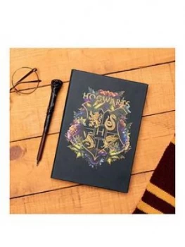 Image of Harry Potter Hogwarts Floral Notebook & Harry Potter Pen