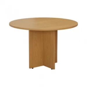 Image of Jemini Round Meeting Table 1200mm Nova Oak TES1100DNO