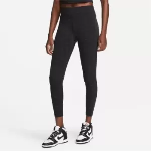 Image of Nike Air Womens High-Waisted Printed Leggings - Black