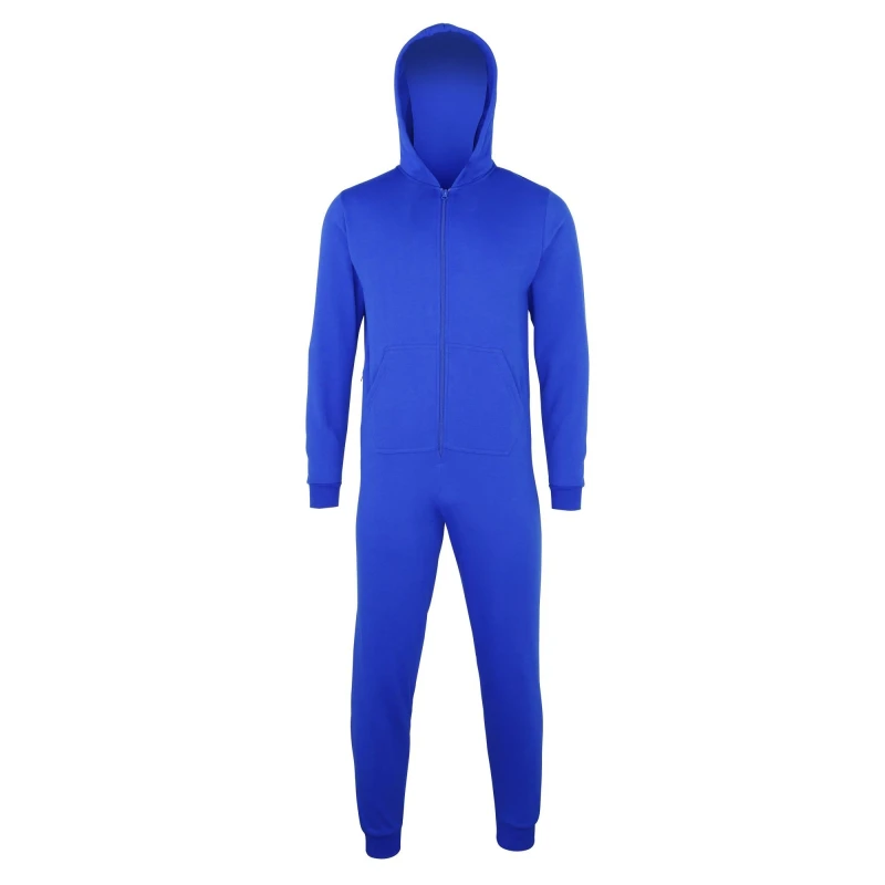 Image of Colortone Comfy Co Plain All In One Onesie in Mid Blue Size: 12-13 Years Mid Blue Unisex 12-13 Years