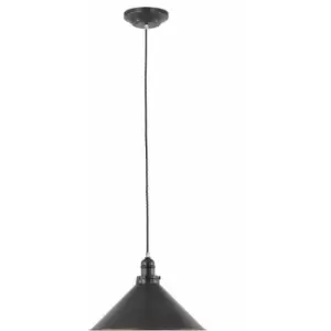 Image of Loops - 1 Bulb Ceiling Pendant Light Fitting Old Bronze LED E27 100W Bulb