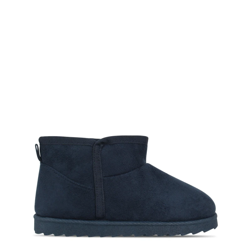 Image of Firetrap Faux Suede Slipper Boot - Blue Blue C6