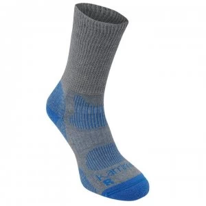 Image of Karrimor Merino Fibre Lightweight Walking Socks Ladies - Grey/Blue