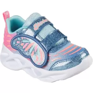 Image of Skechers Girls Twisty Brights Wingin It Light Up Trainers UK Size 4 (EU 21)