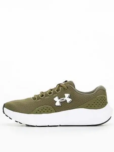 Image of Under Armour Mens Running Charged Surge 4 Trainers - Khaki