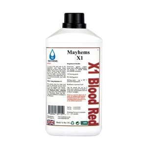 Image of Mayhems X1 Blood Red Coolant 1L