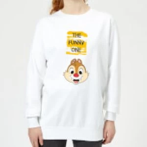 Image of Disney Chip 'N' Dale The Funny One Womens Sweatshirt - White - S