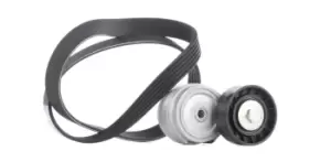 Image of DAYCO V-ribbed belt set IVECO KPV038 Serpentine belt kit,Auxiliary belt kit,Poly V-belt kit,V-ribbed belt kit