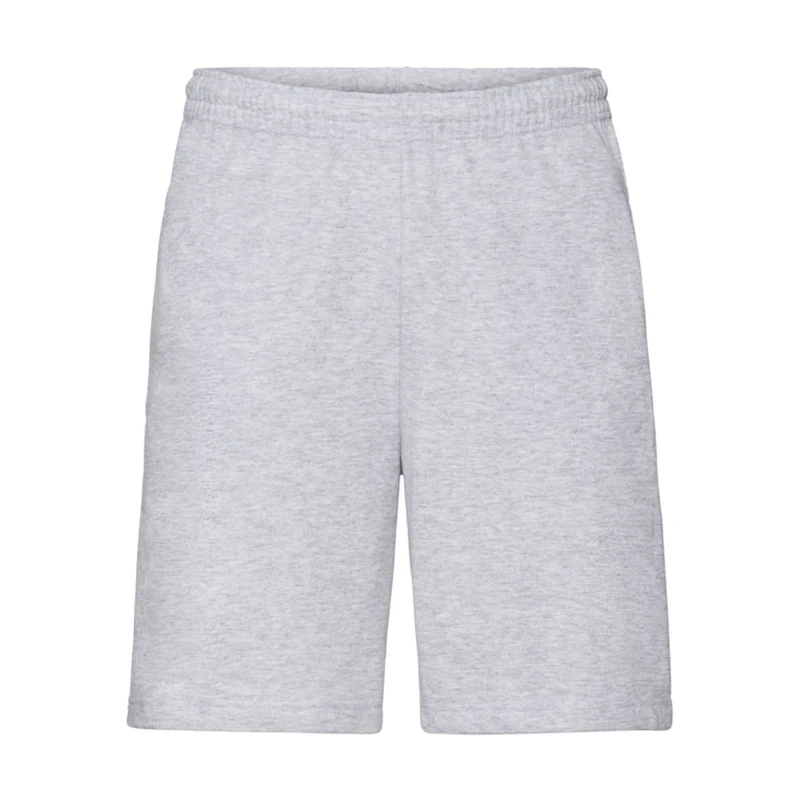 Image of Fruit Of The Loom Fruit of the Loom Men Iconic 195 Jersey Shorts in Grey Size: X-Large Grey XL Male 5063574297592
