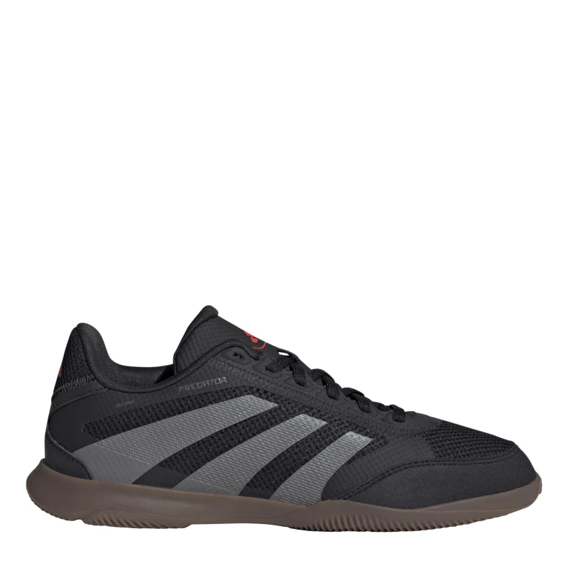 Image of adidas Unisex Kids Pred Lge Indoor Football Boots Cblack/Grey/Red unisex 2.5 (35)
