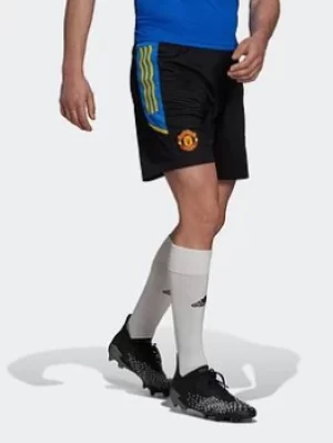 Image of adidas Manchester United Condivo Training Shorts, Black, Size S, Men