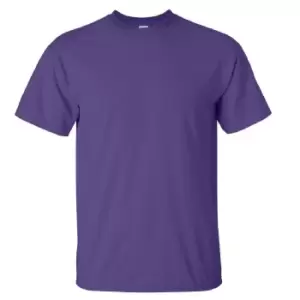 Image of Gildan Mens Ultra Cotton Short Sleeve T-Shirt (S) (Purple)