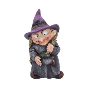 Image of Double Double Witch and Cauldron Figurine