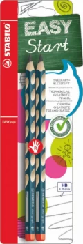 Image of Stabilo EASYgraph HB Pencil Right petrol blister of 2