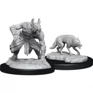 Image of D&D Nolzur's Marvelous Unpainted Miniatures (W14) Jackalwere & Jackal