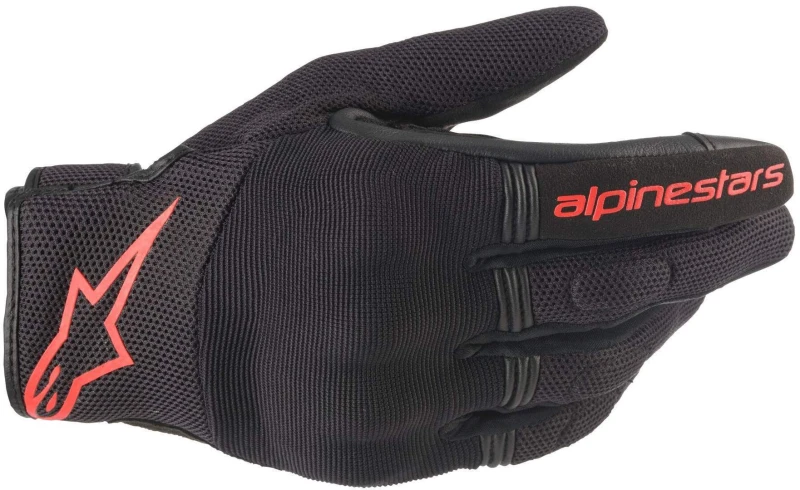 Image of Alpinestars Copper Motorcycle Gloves, black-red, Size XL for Men