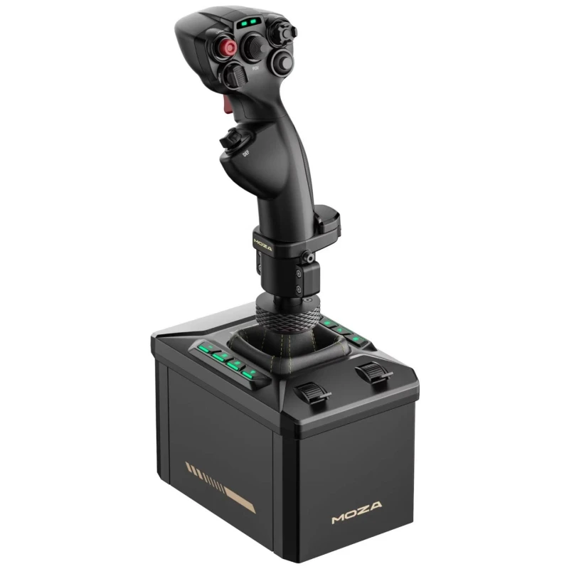 Image of MOZA Racing AB6 Flight Simulator Bundle MHG Flight Stick and AB6 FFB Flight Base - AS017
