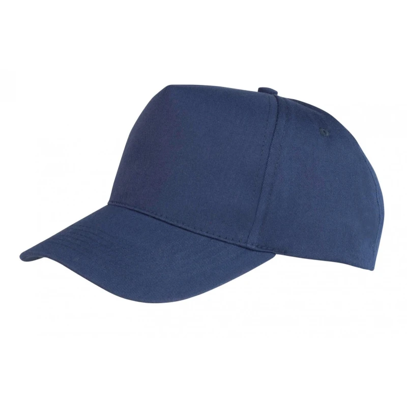 Image of Result Boston 5 Panel Baseball Cap in Navy Navy Unisex One Size