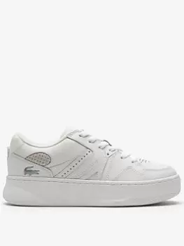 Image of Womens Lacoste L005 Leather Trainers Size 3 UK White