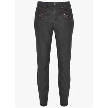 Image of Mint Velvet Denver Black Coated Jeans - Black