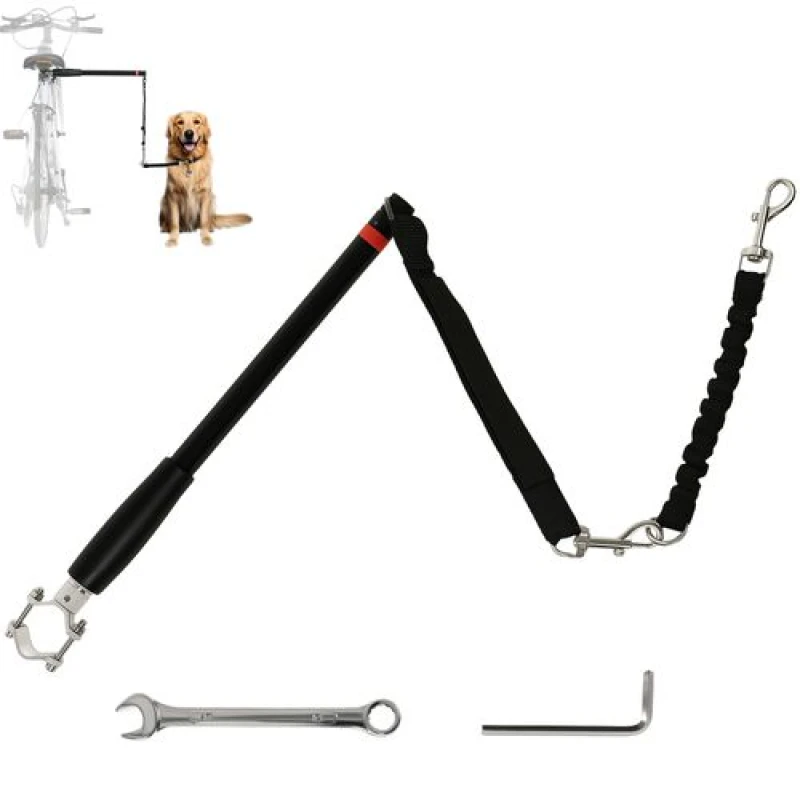 Image of PawHut Dog Lead for Bicycle, Easy Installation, for Cycling, Training, Black D00-201V00BK